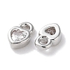 Rack Plating Brass Micro Pave Cubic Zirconia Pendants KK-Z039-08P-2