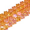 Electroplate Glass Beads Strand EGLA-S188-17-B02-1