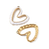 304 Stainless Steel Enamel Pendants STAS-P380-08G-05-2