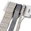 9 Yards 3 Styles Tartan Print Polyester Ribbon SRIB-C002-01C-1
