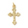 Rack Plating Brass & Cubic Zirconia Pendants KK-L216-054G-02-1