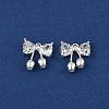 Brass Micro Pave Cubic Zirconia Charms KK-C155-07S-2