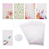 100Pcs 5 Style Rectangle Cardboard Jewelry Display Cards CDIS-YS0001-03-2