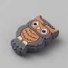 Owl Food Grade Eco-Friendly Silicone Beads LS-SIL-WH0019-26C-2