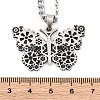 Punk Style 201 Stainless Steel Pendant Necklaces LS-NJEW-C066-06P-3