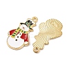 Christmas Theme Rack Plating Alloy Pendants LS-FIND-M020-04G-07-2