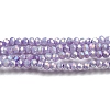 Opaque Baking Paint Glass Beads Strands DGLA-F002-03E-1