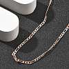 Brass Figaro Chains Necklaces for Women NJEW-D302-29RG-2
