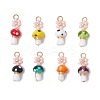 Copper Handmade Lampwork Pendants PALLOY-MZ00667-1