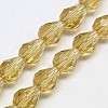 Transparent Glass Bead Strands X-GLAA-R024-6x8mm-14-1