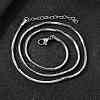 2MM 304 Stainless Steel Snake Chain Necklaces for Women Men STAS-V011-04D-P-3