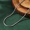 Non-Tarnish 304 Stainless Steel Snake Chain Necklaces LS-NJEW-L160-010P-1