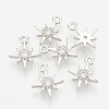 Brass Cubic Zirconia Charms X-ZIRC-Q002-143P-1