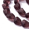 Transparent Frosted Glass Beads Strands LS-FGLA-S001-02A-3