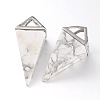 Natural & Synthetic Mixed Stone Point Pendulum Pendants G-E301-P-2