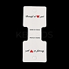 Fold Over Cardboard Paper Jewelry Display Cards for Necklace & Bracelet Storage CDIS-A006-10-1
