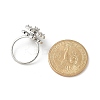 Clover Rotatable Open Cuff Rings for Women LS-RJEW-R007-02P-5