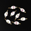 Handmade Porcelain Pendants KK-P242-19G-02-1-1