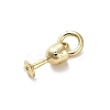 Golden Brass Charms LS-KK-H493-01G-03-2