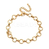 304 Stainless Steel Ring Link Chain Anklets AJEW-A057-02G-4