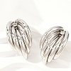 201 Stainless Steel Stud Earrings EJEW-Q026-23P-1