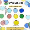 36Pcs 6 Colors Colored Glass Mosaic Tiles DIY-OC0009-46-2