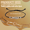 8Pcs 4 Colors 304 Stainless Steel Macrame Pouch Bracelet Making for Stone Holder AJEW-PH0011-84-2