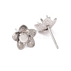 Tarnish Resistant 304 Stainless Steel Ear Stud Findings STAS-P198-27-3