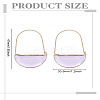 1 Pair Brass Glass Hoop Earrings for Women EJEW-LP0003-53D-2