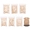 DIY Round Wood Beads Jewelry Making Kit DIY-YW0005-01-3