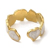 304 Stainless Steel Enamel Open Cuff Rings LS-RJEW-Q780-08G-3