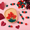 DIY Rose Flower Nursing Necklaces Making Kit for Kids Chewing Teething DIY-TA0006-35-8
