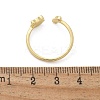 Brass Enamel Cuff Rings for Women RJEW-C126-07G-5