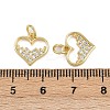 Brass Micro Pave Cubic Zirconia Pendants ZIRC-I367-05G-09-3