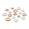 14pcs 14 style Brass Pendant Cabochon Settings & Cabochon Connector Settings FIND-BY0001-13-2