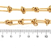 304 Stainless Steel Oval Knot Link Chain Necklaces for Women Men LS-NJEW-P321-02G-5