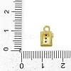 Brass Micro Pave Clear Cubic Zirconia Pendants KK-L238-28G-3