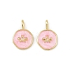 Brass Enamel Pendants KK-F908-17G-02-1