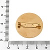 PVD Vacuum Plating 304 Stainless Steel Brooch Cabochon Settings STAS-E547-08L-G-4
