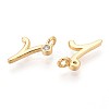 Brass Micro Pave Cubic Zirconia Charms KK-N263-97G-R-2