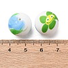 Food Grade Eco-Friendly Printed Silicone Beads SIL-A013-01A-27-3