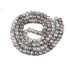 Drawbench Crackle Glass Beads Strands GLAA-N006-8mm-02-2