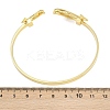 Marine Organism Brass Cuff Bangles for Women BJEW-D368-03E-G-5