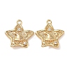 Christmas Brass Micro Pave Clear Cubic Zirconia Pendants KK-A280-03A-G-1