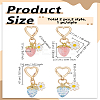 2Pcs 2 Colors Acrylic Strawberry Pendant Decorations AJEW-LP0007-85-2