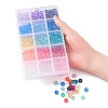 450Pcs 15Colors Transparent Plastic Beads KY-YW0001-49-4