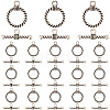 120 Sets Tibetan Style Alloy Toggle Clasps FIND-SP0003-91-1