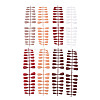 7 Different Size Frosted Solid Color French Short False Nails MRMJ-Q124-M-3