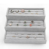 3-Tier Velvet Ring Display Risers PW-WG21639-01-1