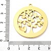 304 Stainless Steel Enamel Pendants STAS-S163-17G-3